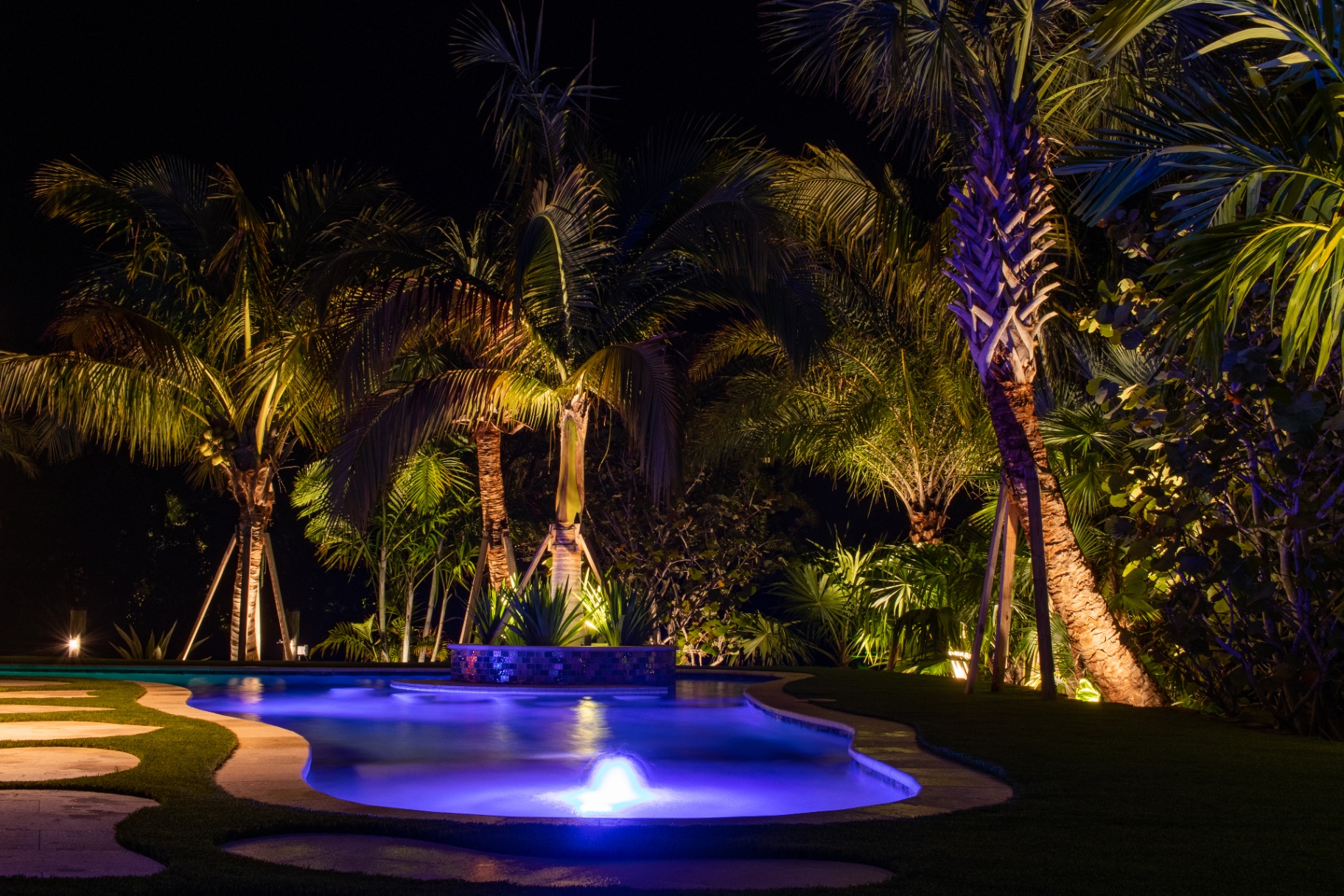 Landscape lighting project