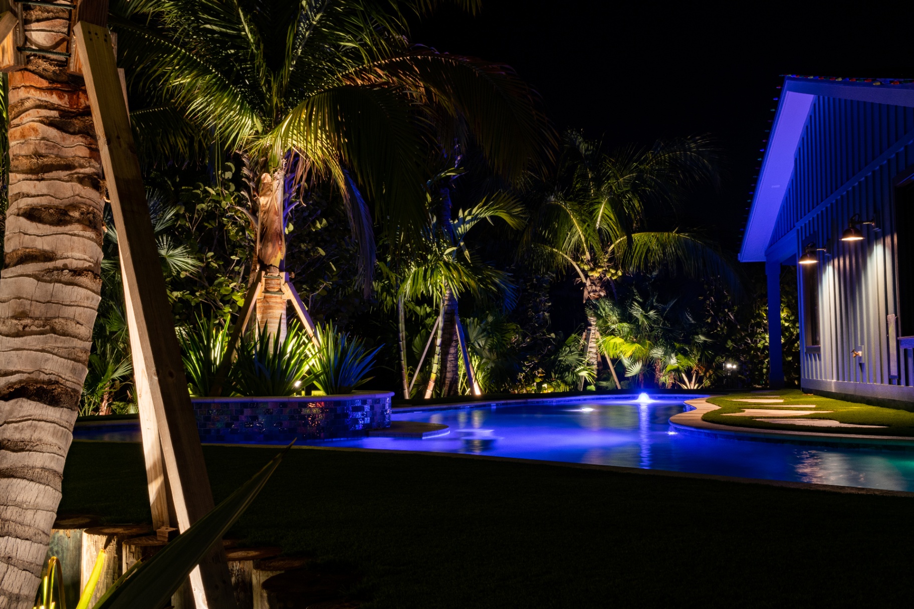 Landscape lighting project