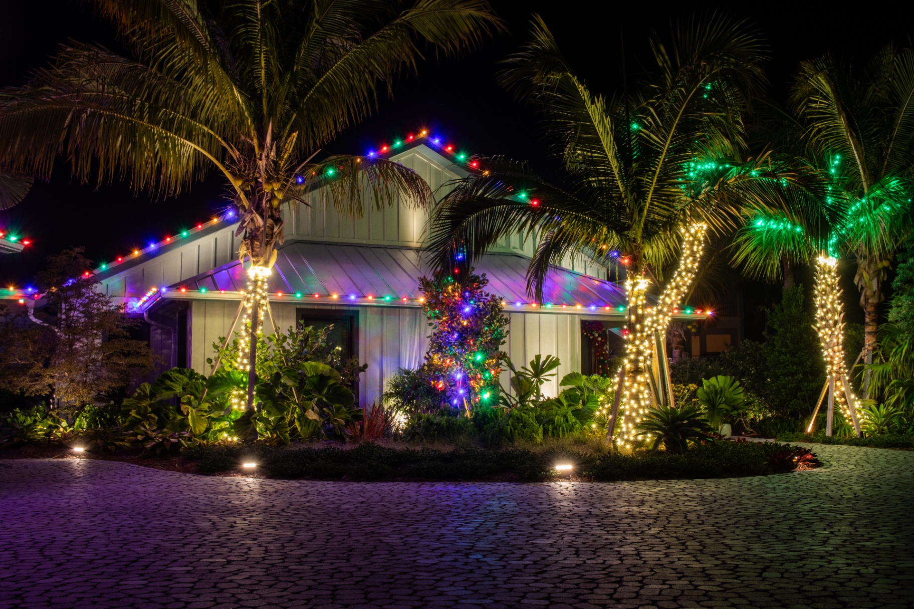 Landscape lighting project